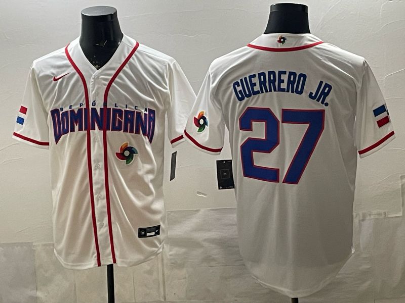 Men 2026 World Cub #27 Guerrero jr White Game Nike MLB Jersey style 008->->MLB Jersey